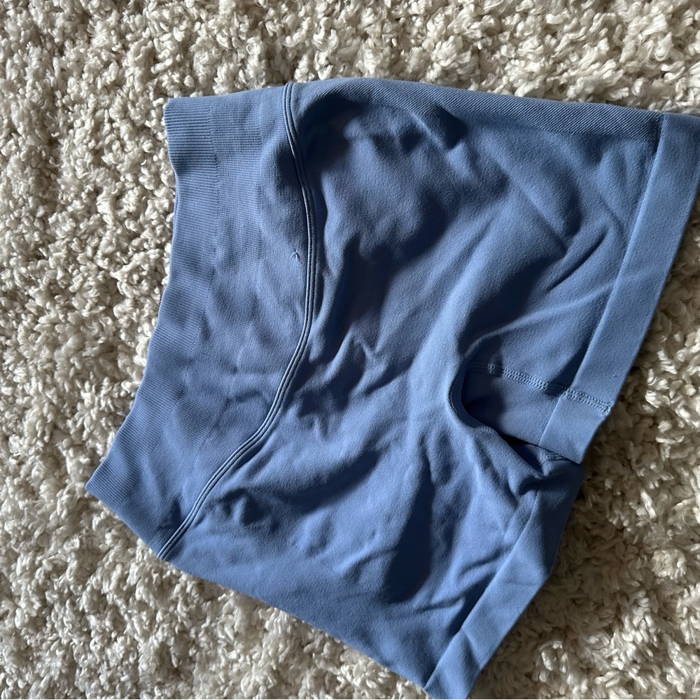 Aurora High-Waisted Leggings Set - Light Blue Grey & Brown - Picture 6 of 6